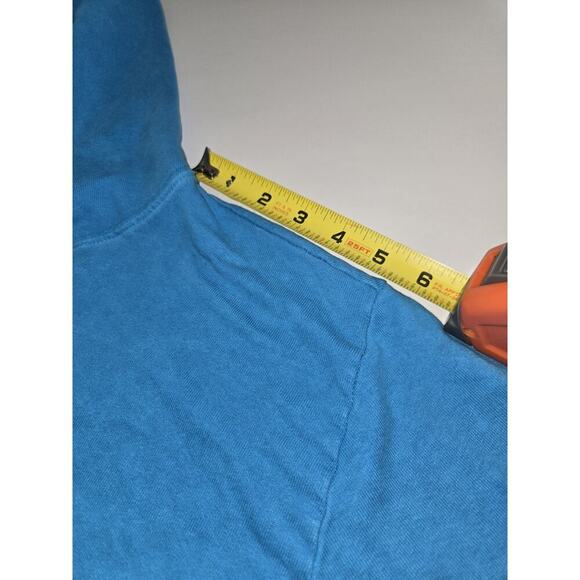 Jungmaven Womens Cropped XS Hemp Organic Cotton Maui Pullover Hoodie Blue - Picture 10 of 13